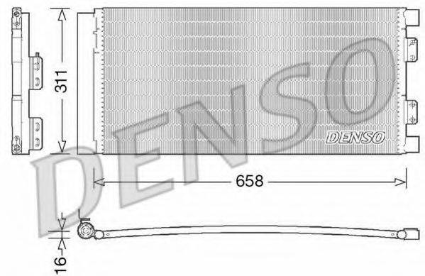 LAND ROVER JRB000110 Конденсатор, кондиціонер