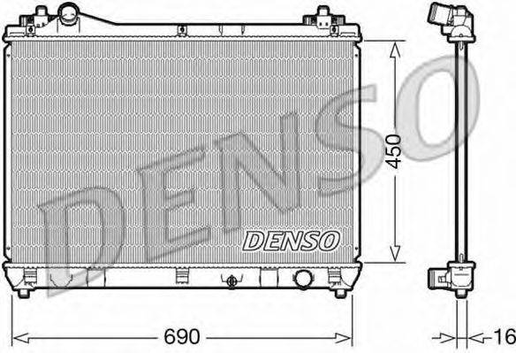 DENSO DRM47031 Радіатор, охолодження двигуна