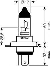 OSRAM 64193NBU Лампа накаливания, фара дальнего света; Лампа накаливания, основная фара; Лампа накаливания, противотуманная фара; Лампа накаливания, основная фара; Лампа накаливания, фара дальнего света; Лампа накаливания, противотуманная фара