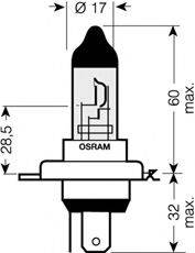 OSRAM 64193CBLHCB Лампа накаливания, фара дальнего света; Лампа накаливания, основная фара; Лампа накаливания, противотуманная фара; Лампа накаливания, основная фара; Лампа накаливания, фара дальнего света; Лампа накаливания, противотуманная фара