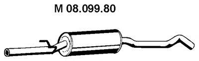 OPEL 5852070 Середній глушник вихлопних газів