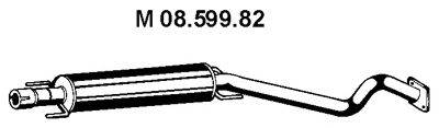 OPEL 5852202 Середній глушник вихлопних газів