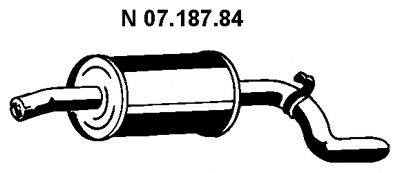 OPEL 8 52 106 Глушник вихлопних газів кінцевий