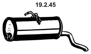 EBERSPACHER 19245 Глушник вихлопних газів кінцевий