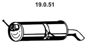 EBERSPACHER 19051 Глушник вихлопних газів кінцевий