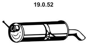 EBERSPACHER 19052 Глушник вихлопних газів кінцевий