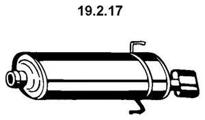 EBERSPACHER 19217 Глушник вихлопних газів кінцевий