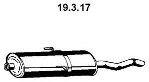 WALKER 15952 Глушник вихлопних газів кінцевий