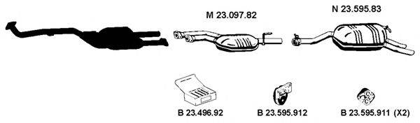 EBERSPACHER 232279 Система випуску ОГ