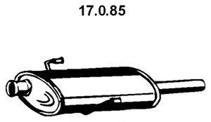 RENAULT 6025312616 Середній глушник вихлопних газів