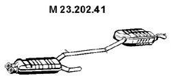 MERCEDES-BENZ 211 490 40 59 Середній глушник вихлопних газів