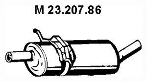 MERCEDES-BENZ 169 490 01 22 Середній глушник вихлопних газів