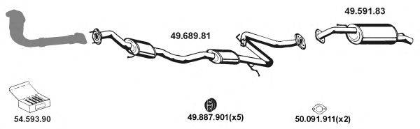 EBERSPACHER 492027 Система випуску ОГ