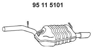 EBERSPACHER 95115101 Глушник вихлопних газів кінцевий