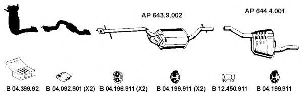 EBERSPACHER AP2161 Система випуску ОГ