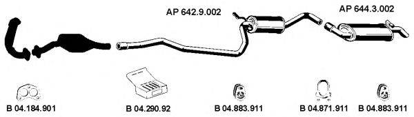 EBERSPACHER AP2168 Система випуску ОГ