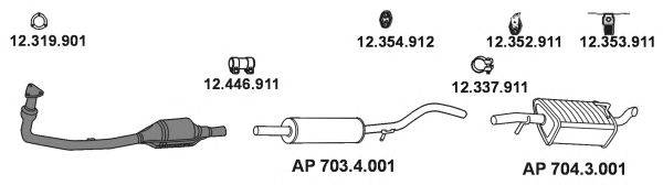 EBERSPACHER AP2447 Система випуску ОГ