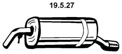 EBERSPACHER 19527 Глушник вихлопних газів кінцевий