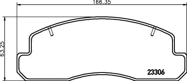 TOYOTA 04465-36030 Комплект гальмівних колодок, дискове гальмо