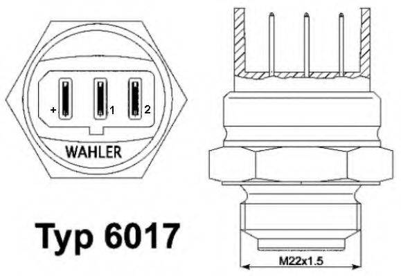 SEAT 6U0 959 481 A Термівимикач, вентилятор радіатора; Термивимикач, вентилятор радіатора