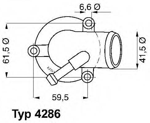 WAHLER 428687D Термостат, охолоджуюча рідина