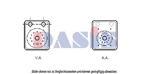 AKS DASIS VW3093 масляний радіатор, моторне масло