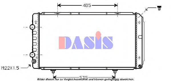 AKS DASIS PEA2146 Радіатор, охолодження двигуна