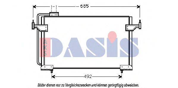 AKS DASIS CN5087 Конденсатор, кондиціонер