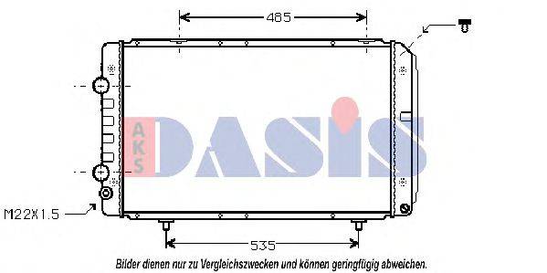AKS DASIS 1709001 Радіатор, охолодження двигуна