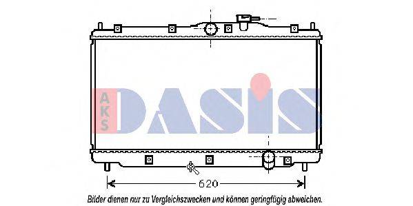 AKS DASIS 100530N Радіатор, охолодження двигуна