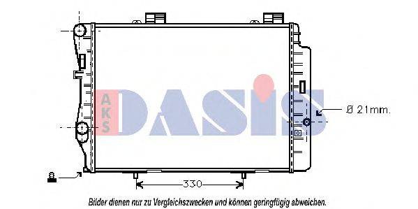 AKS DASIS 121990N Радіатор, охолодження двигуна