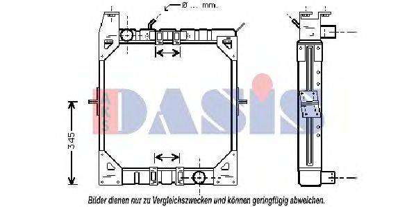 MERCEDES-BENZ 6155011701 Радіатор, охолодження двигуна