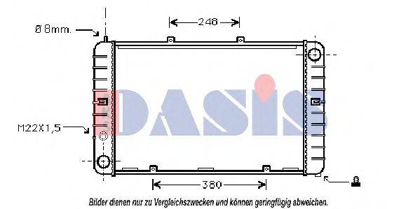 AKS DASIS 170070N Радіатор, охолодження двигуна