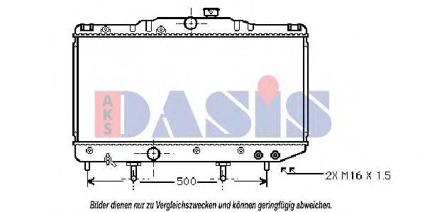 AKS DASIS 211410N Радіатор, охолодження двигуна