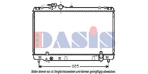 AKS DASIS 213910N Радіатор, охолодження двигуна