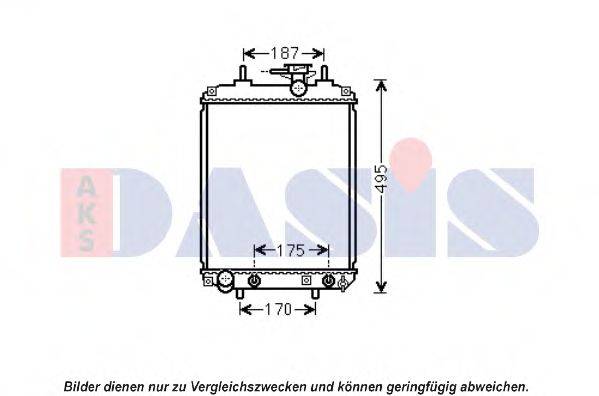 NISSENS 617548 Радіатор, охолодження двигуна