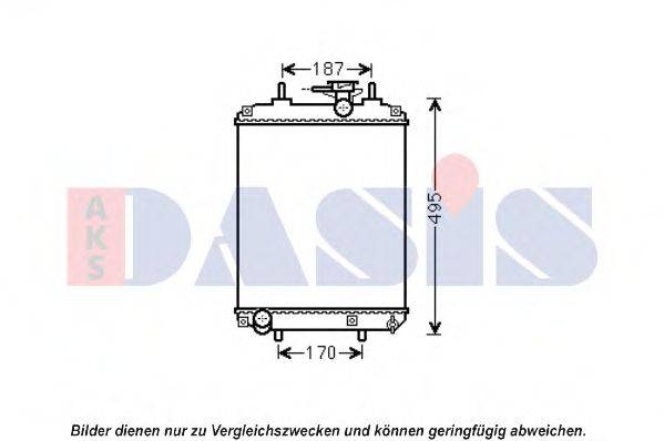 NISSENS 617549 Радіатор, охолодження двигуна