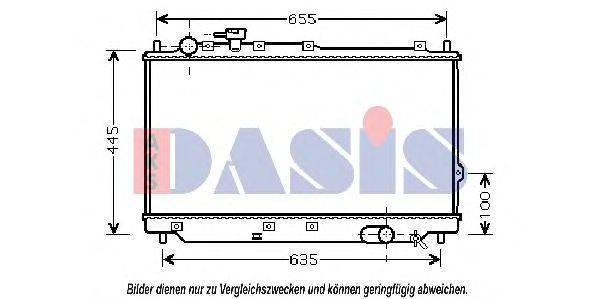 NISSENS 66630 Радіатор, охолодження двигуна