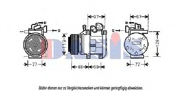 AKS DASIS 851843N Компресор, кондиціонер