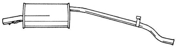 AKS DASIS SG12604 Глушник вихлопних газів кінцевий