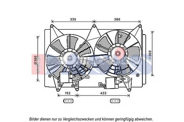 AKS DASIS 118083N Вентилятор, охолодження двигуна