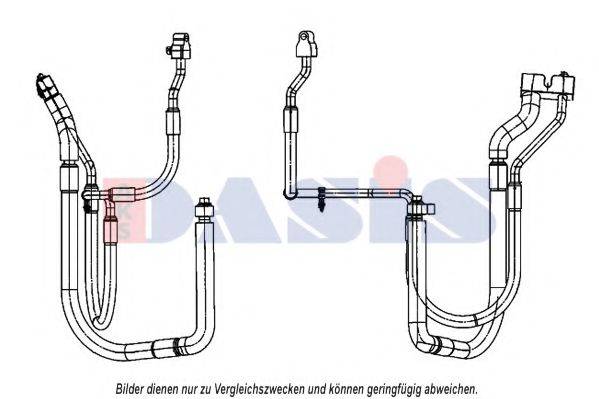 AKS DASIS 885873N Трубопровід високого/низкого тиску, кондиціонер