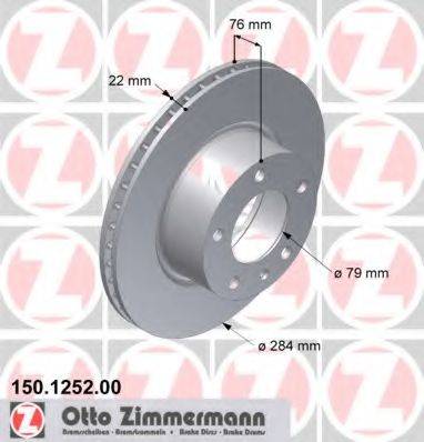 ZIMMERMANN 150125200 гальмівний диск