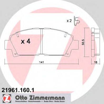 REMSA 427.10 Комплект гальмівних колодок, дискове гальмо