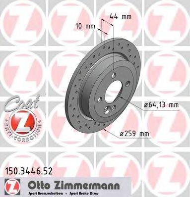 ZIMMERMANN 150344652 гальмівний диск