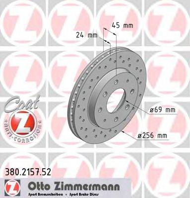 ZIMMERMANN 380215752 гальмівний диск
