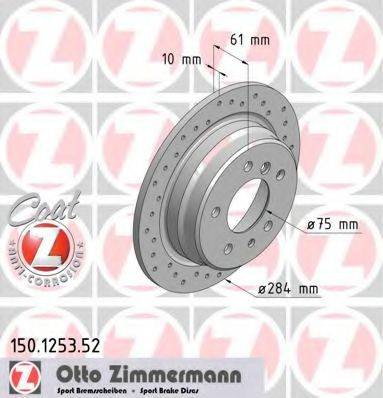 ZIMMERMANN 150125352 гальмівний диск