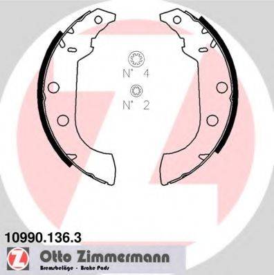 ZIMMERMANN 109901363 Комплект гальмівних колодок