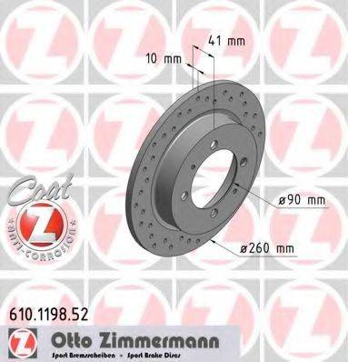 ZIMMERMANN 610119852 гальмівний диск