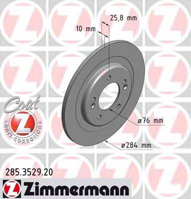 ZIMMERMANN 285352920 гальмівний диск